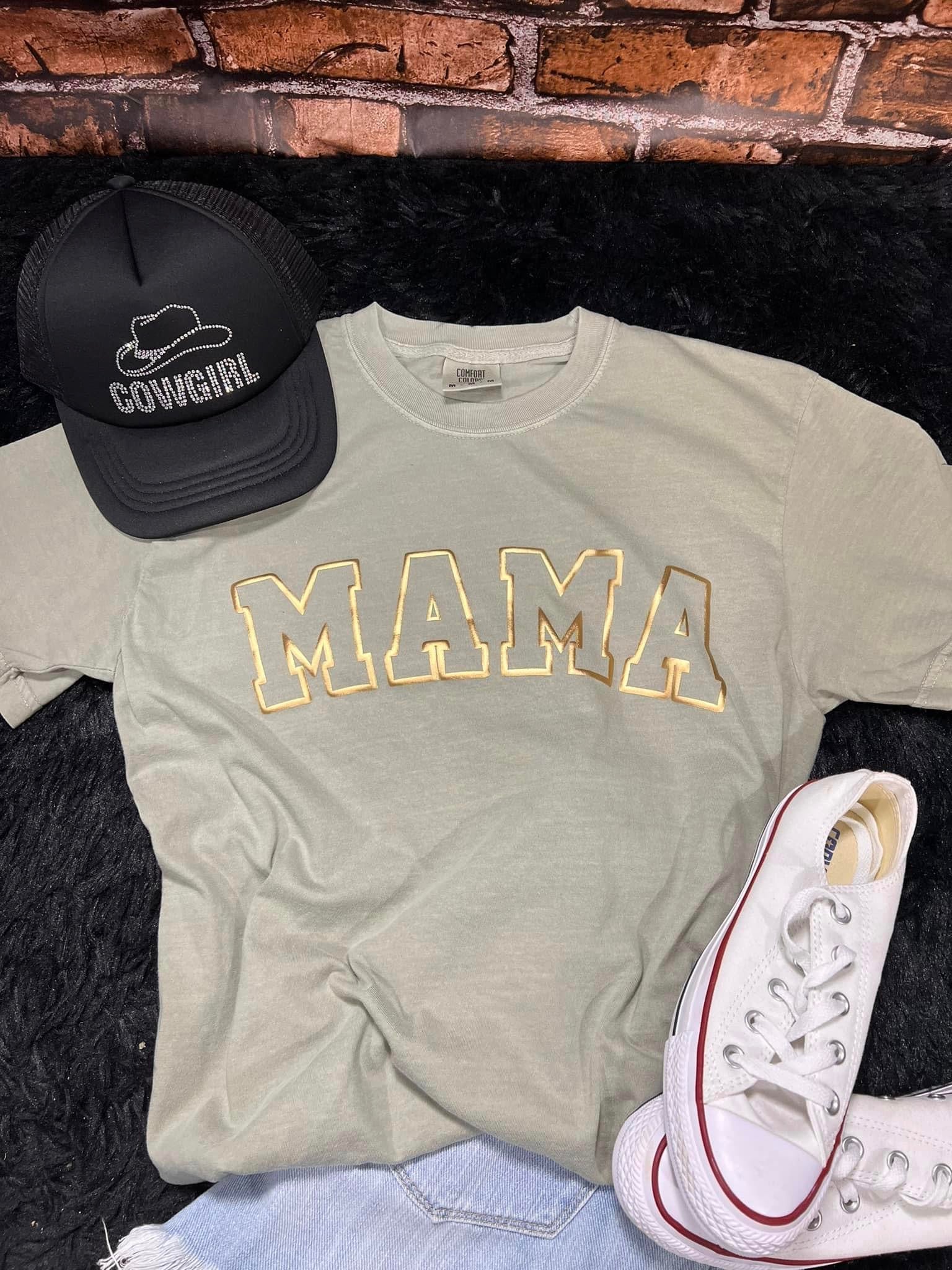 Mama Gold Puff Short Sleeve