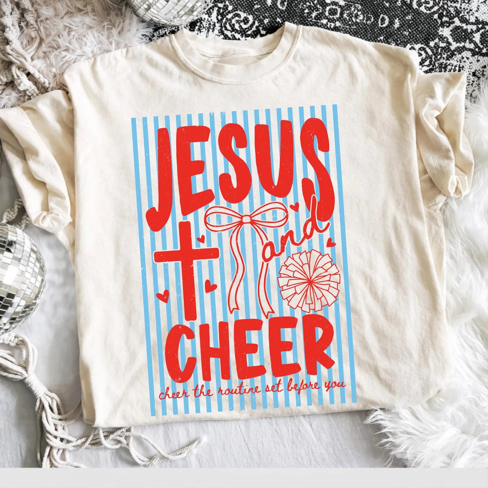 Jesus and Cheer tee