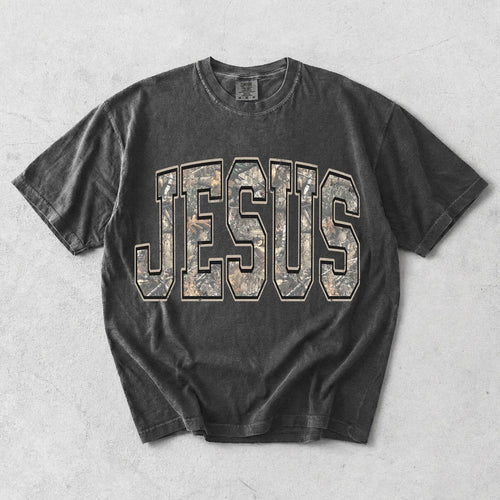 Custom Camo Varsity Tee