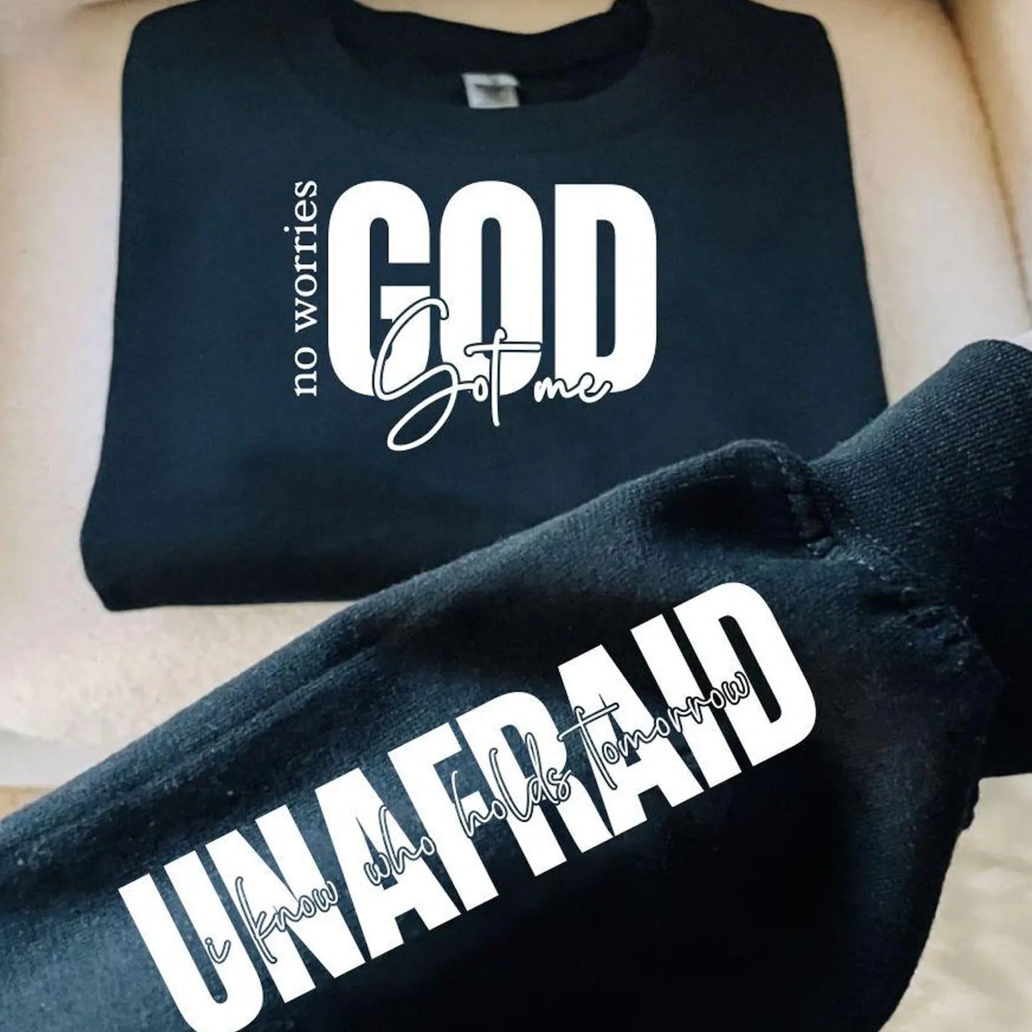 No Worries Unafraid with Sleeve