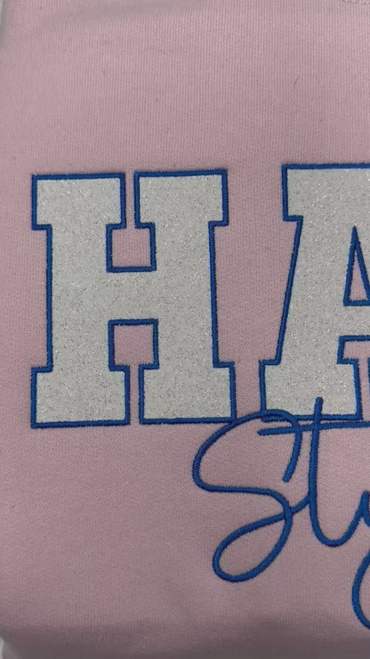 Custom Embroidery with Glitter Gildan