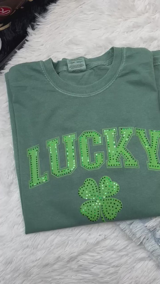 Lucky Clover Spangle Comfort Colors