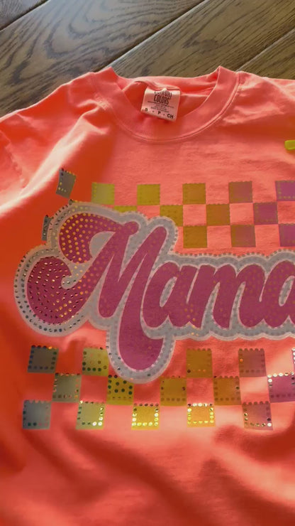 Rainbow Spangle Custom Name Comfort Colors