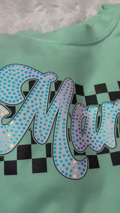 Mama Checkered Spangle