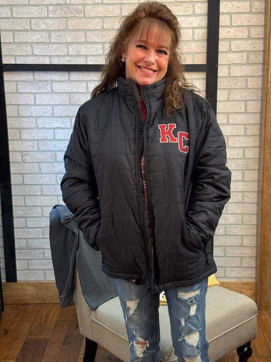 Custom Embroidery Pocket Puffer Jacket