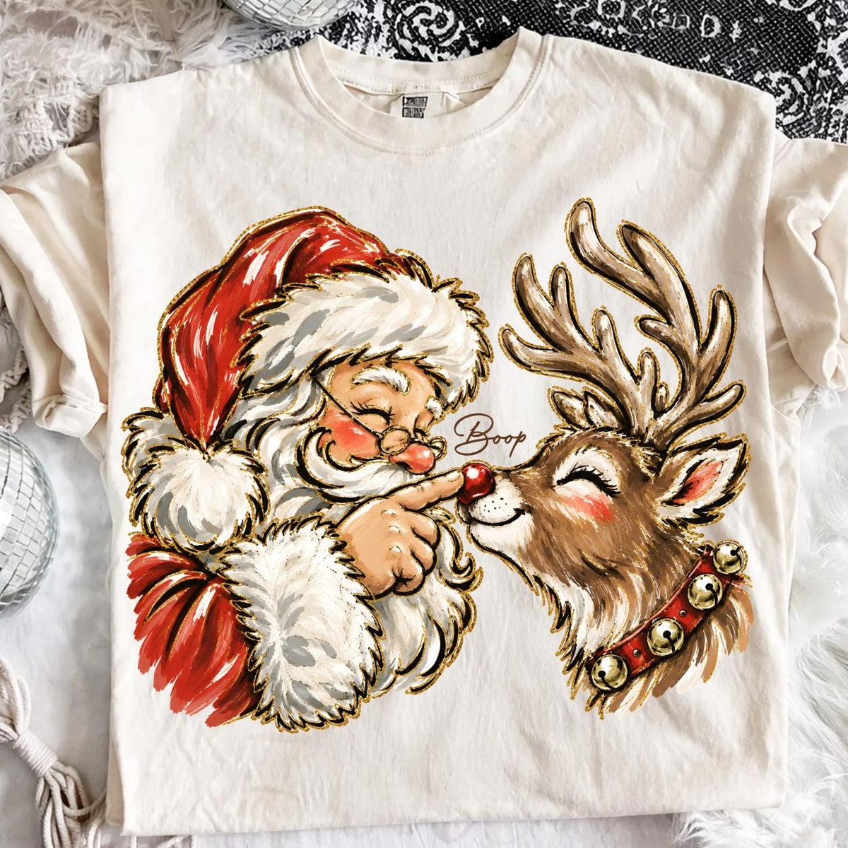 Santa Boop printed apparel