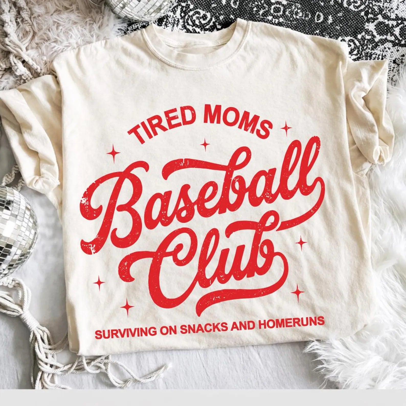 Tired Moms Baseball Club tee