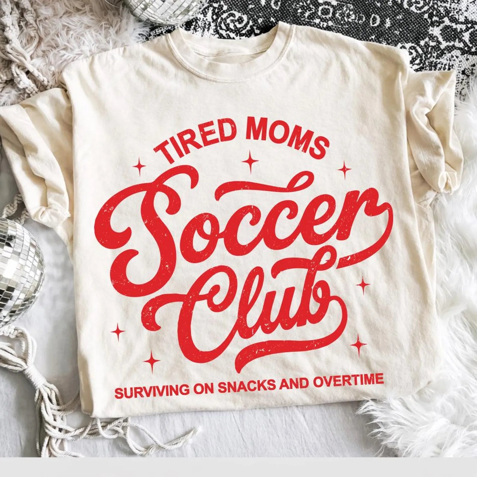 Tired Moms Soccer Club tee