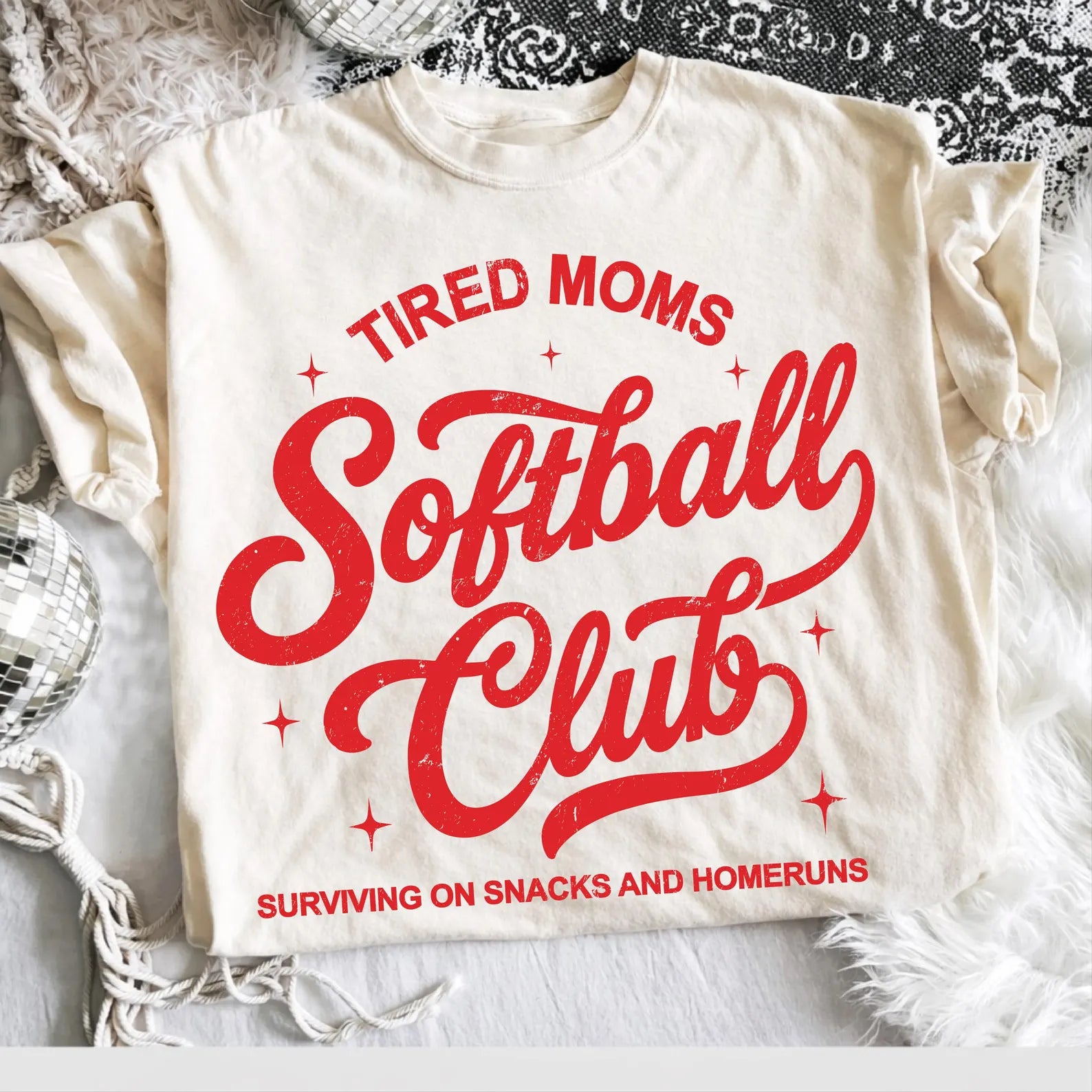 Tired Moms Softball Club tee