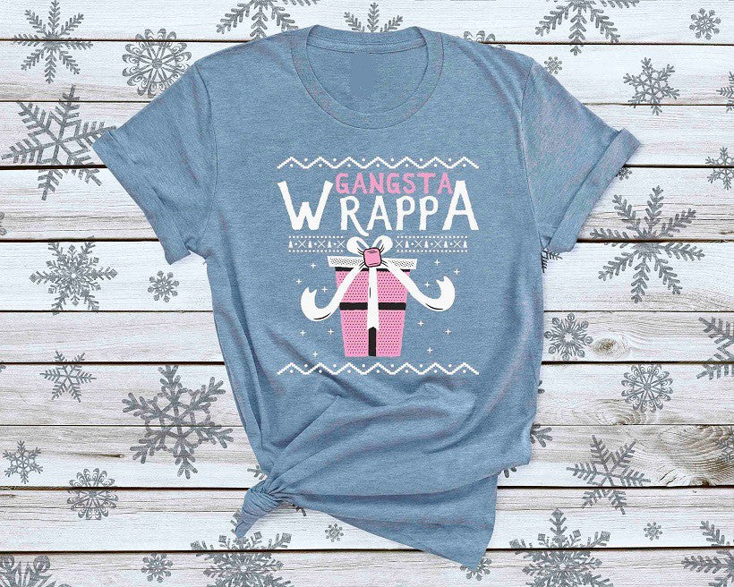 gangsta wrapper ugly sweater