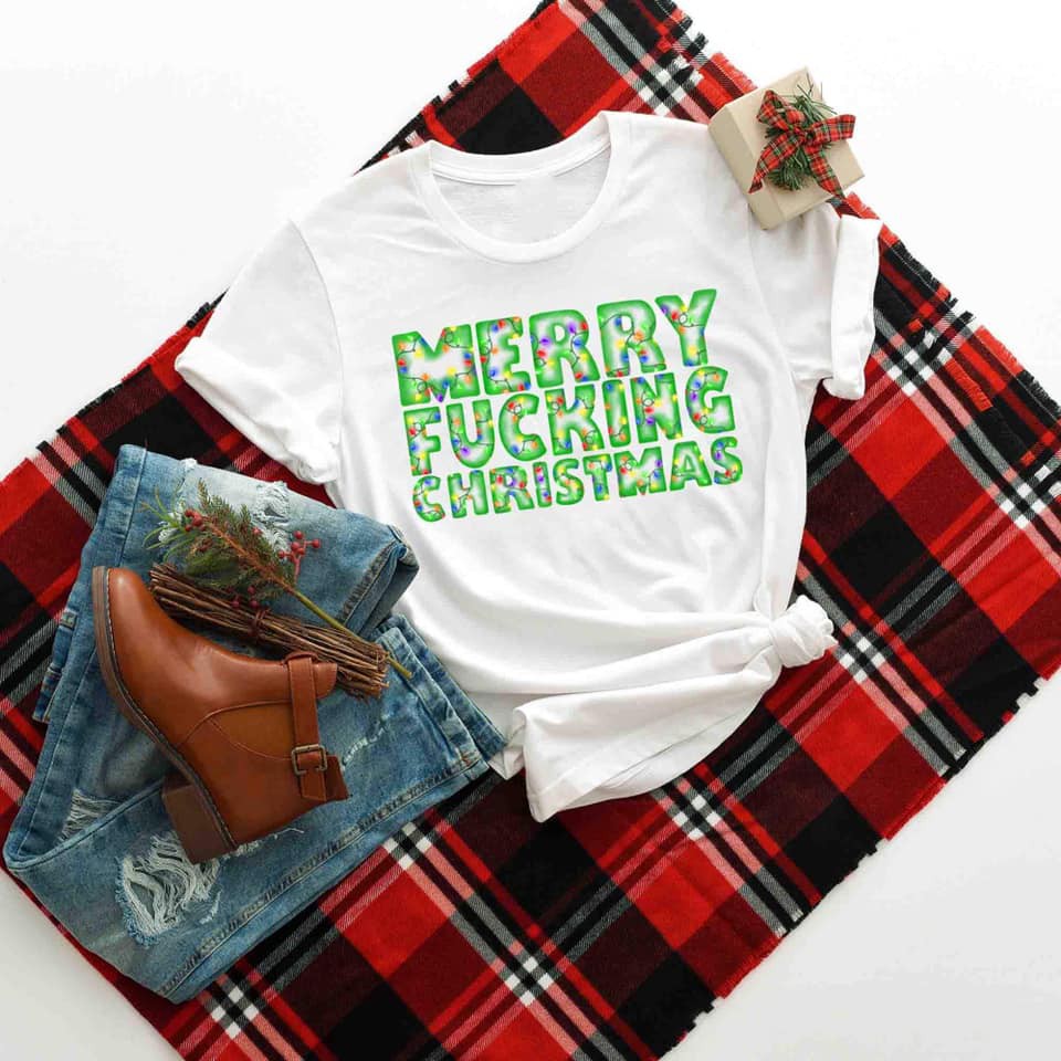 merry fucking christmas green
