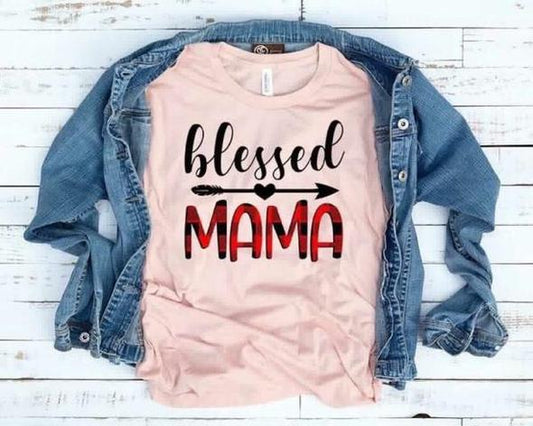 blessed mama inspirational t shirt