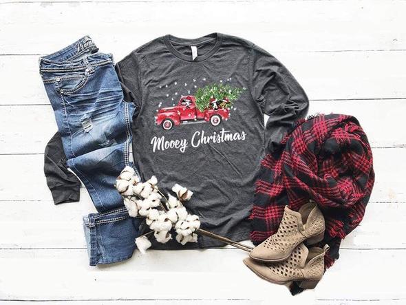 mooey christmas cow lover shirt