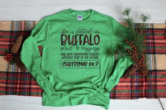clothed in buffalo christmas