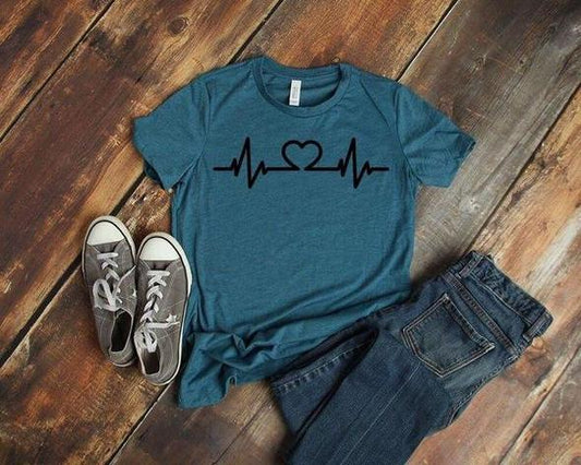 heartbeat t shirt