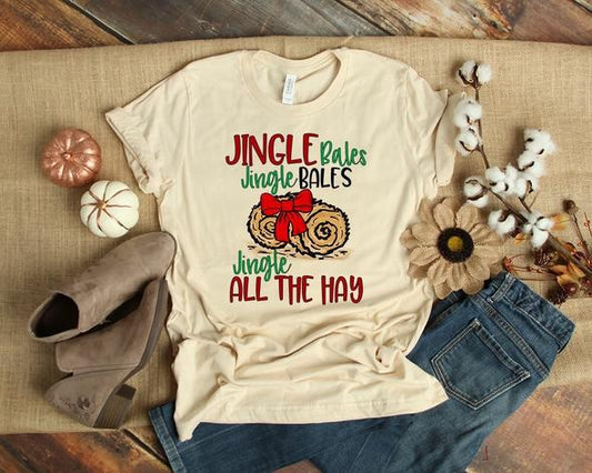 jingle bales jingle all the way christmas lover shirt