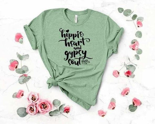 hippie heart gypsy soul t shirt
