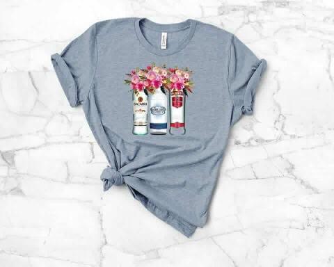 floral vodka t shirt