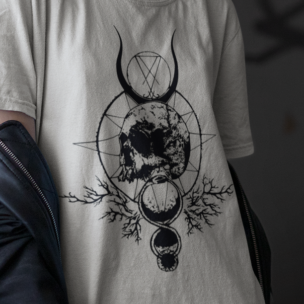 Skull Horns Pentagram