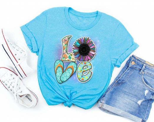 love sandals dc branded tee