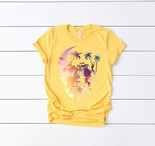 jeep skull sunshine dc tee