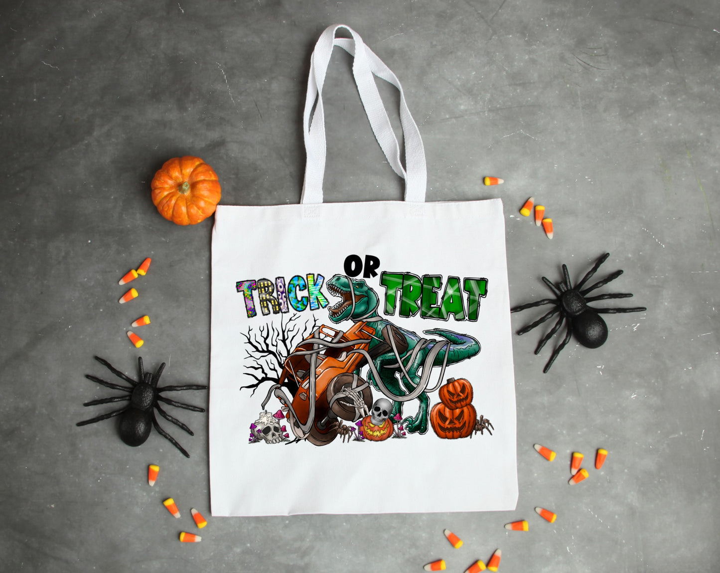 trick or treat t rex tote