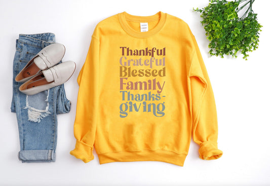 thankful grateful blessed family thanksgiving