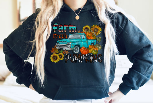 Farm Fresh Pumpkin Hooded Sweatshirt
