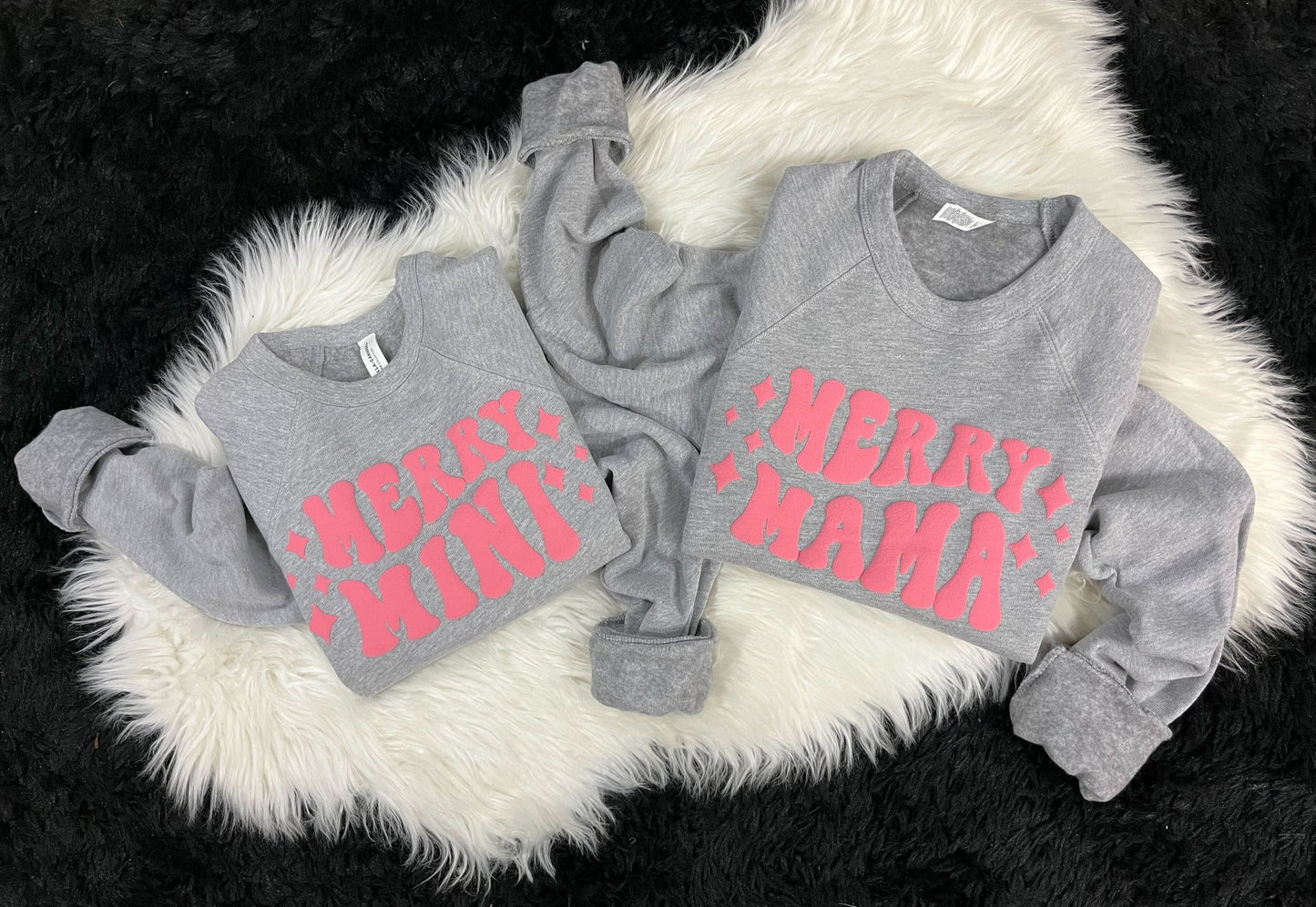 Merry Mama (Pink Puff) Crewneck