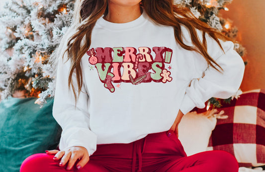 Merry Vibes Crewneck
