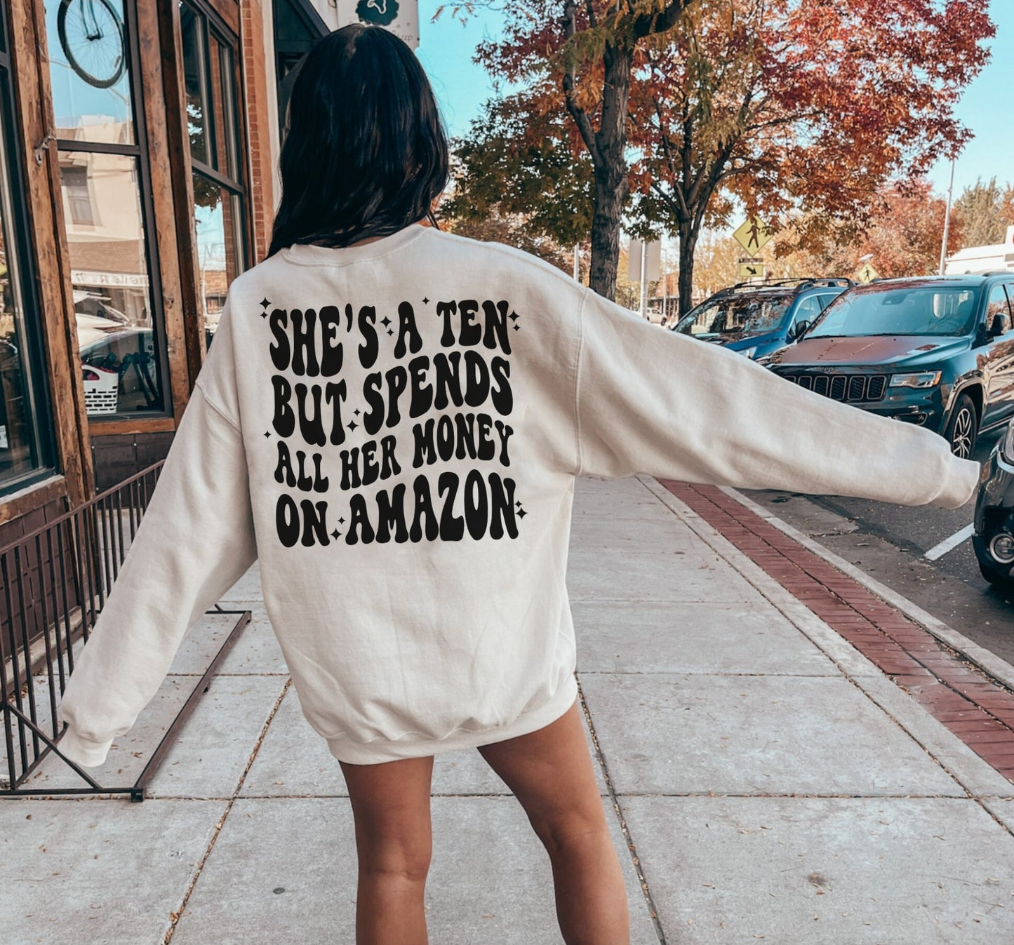 She's a ten but spends all her money