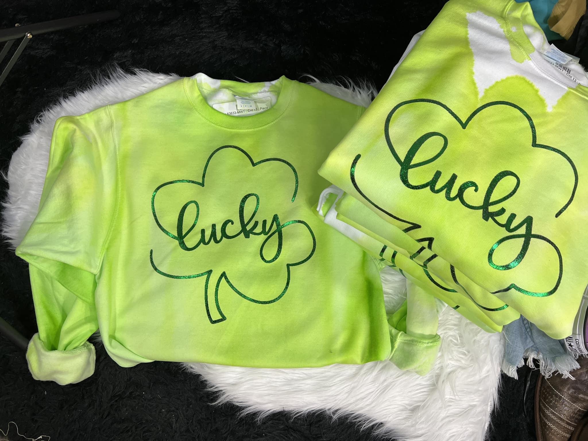 Lucky Clover Foil Tie Dye