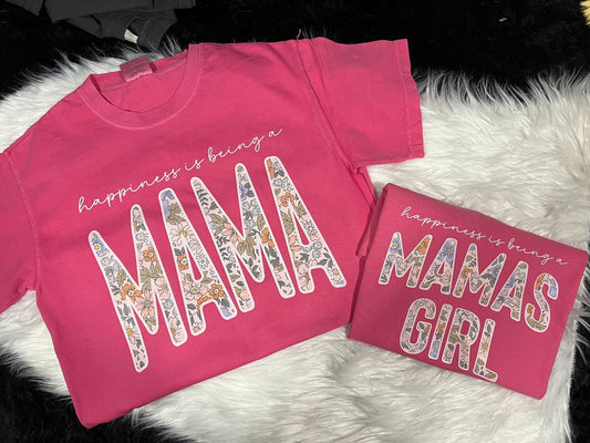 Custom Floral Name Comfort Colors