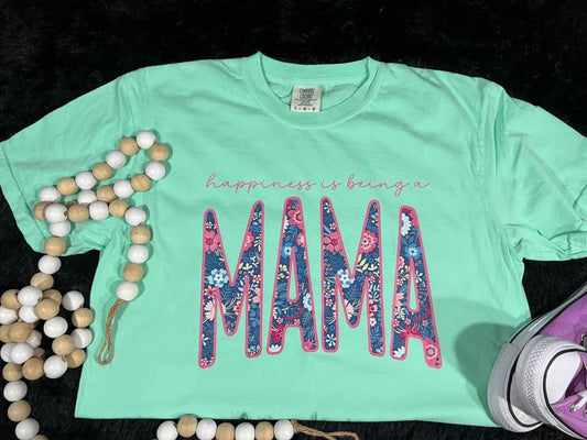 Custom Floral Name Dark Comfort Colors