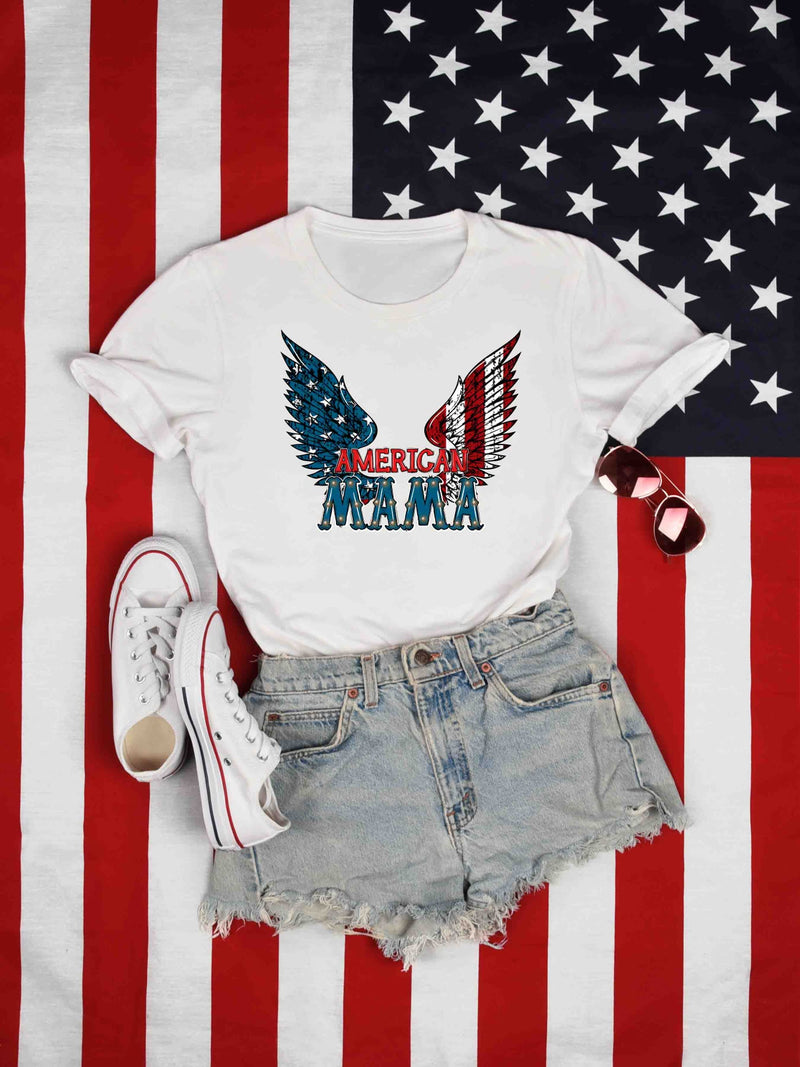 American Mama Flag Wings