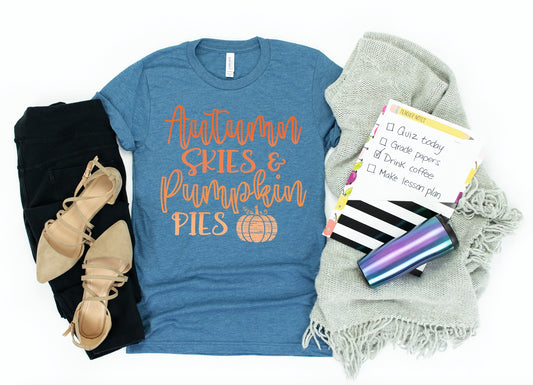 Autumn Skies Pumpkin Pies