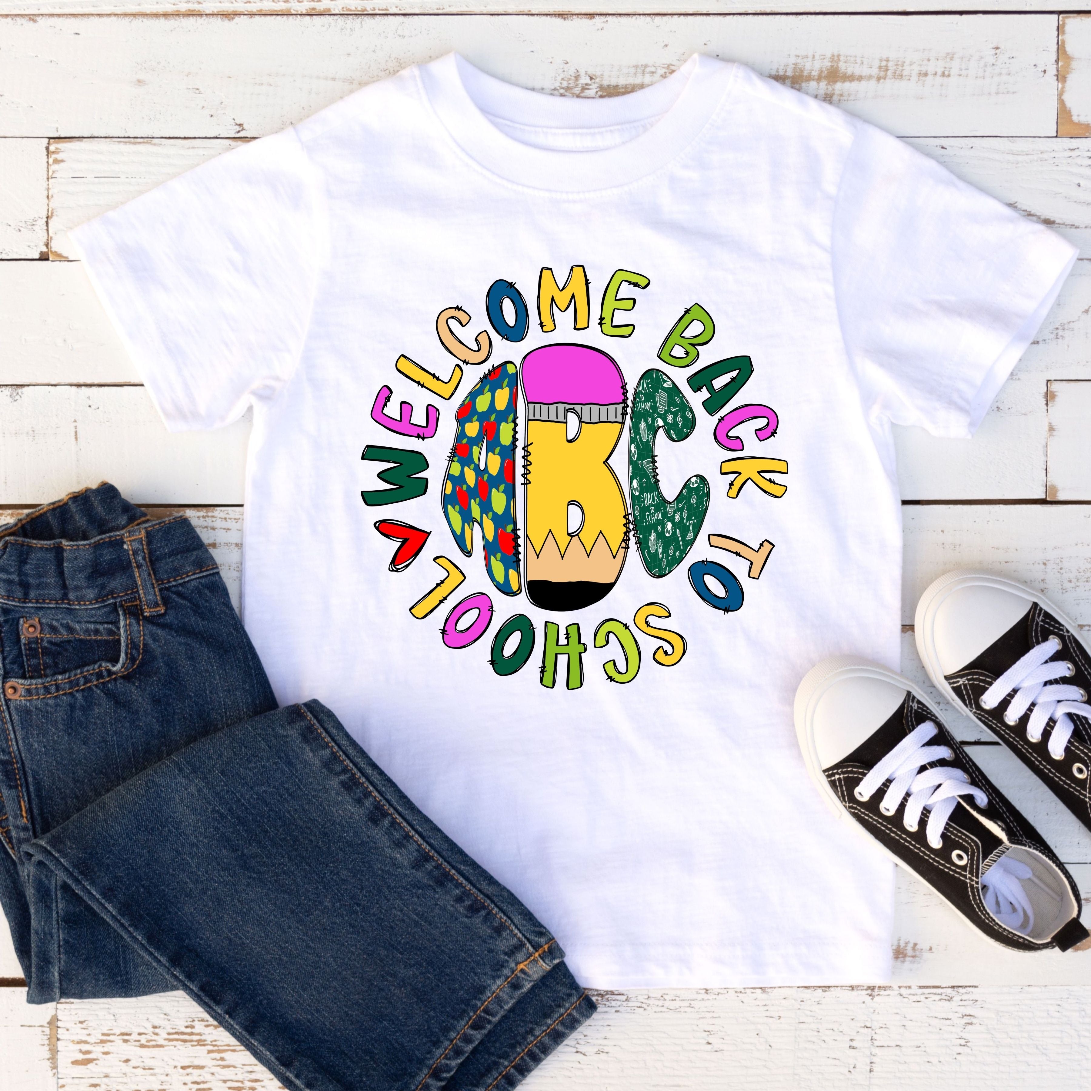 Welcome Back To School ABC Short Sleeve
