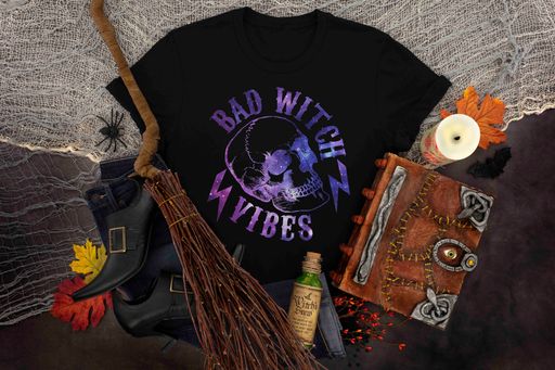 Bad Witch Vibes Skull