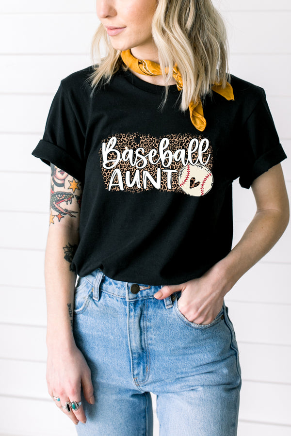 Baseball Aunt White