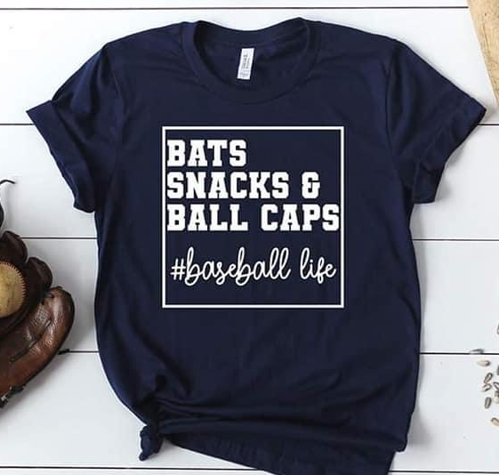 Bats Snacks Ball Caps White
