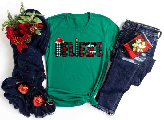 Believe Santa Hat Doodle