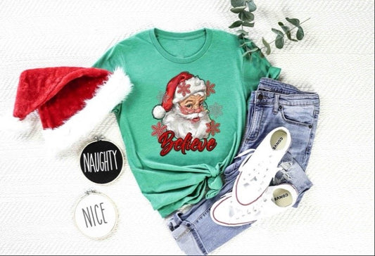 Believe Santa Snowflakes