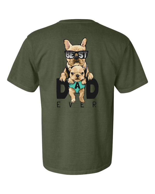 Best Dog Dad Ever Frenchie Back Print