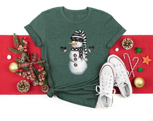 Black and White Snowman
