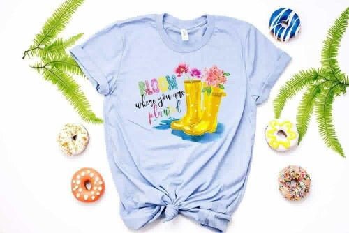 bloom where you are planted boots