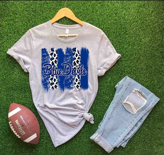 blue devils brush stroke