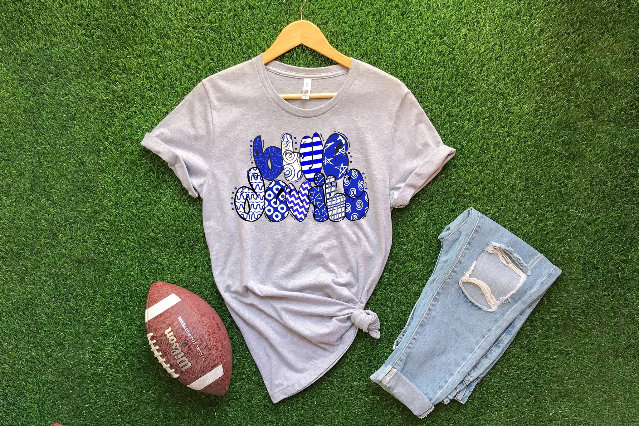blue devils bubble letters