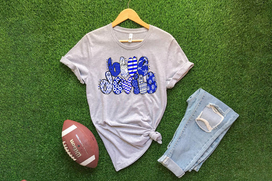 blue devils bubble letters