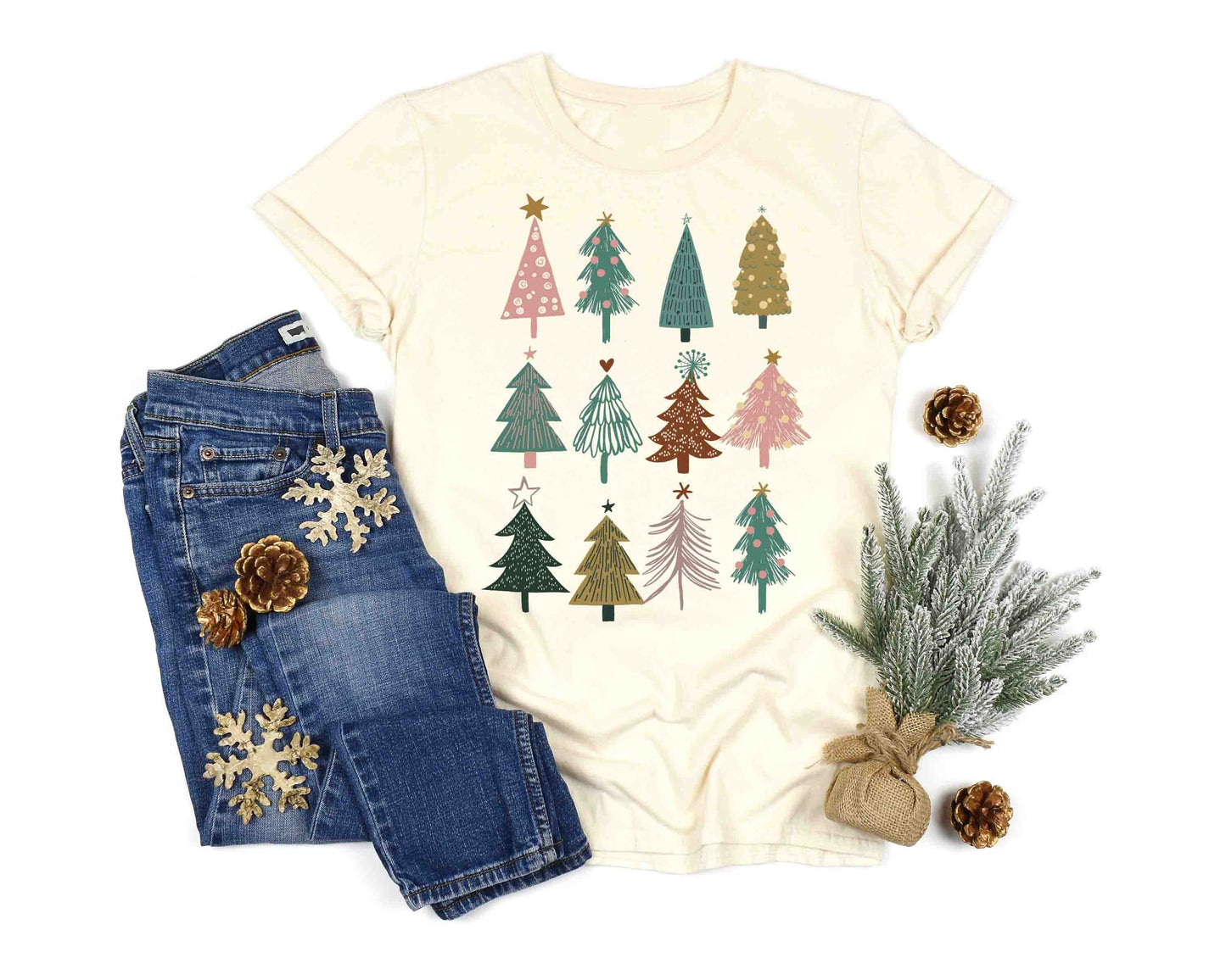 boho christmas trees