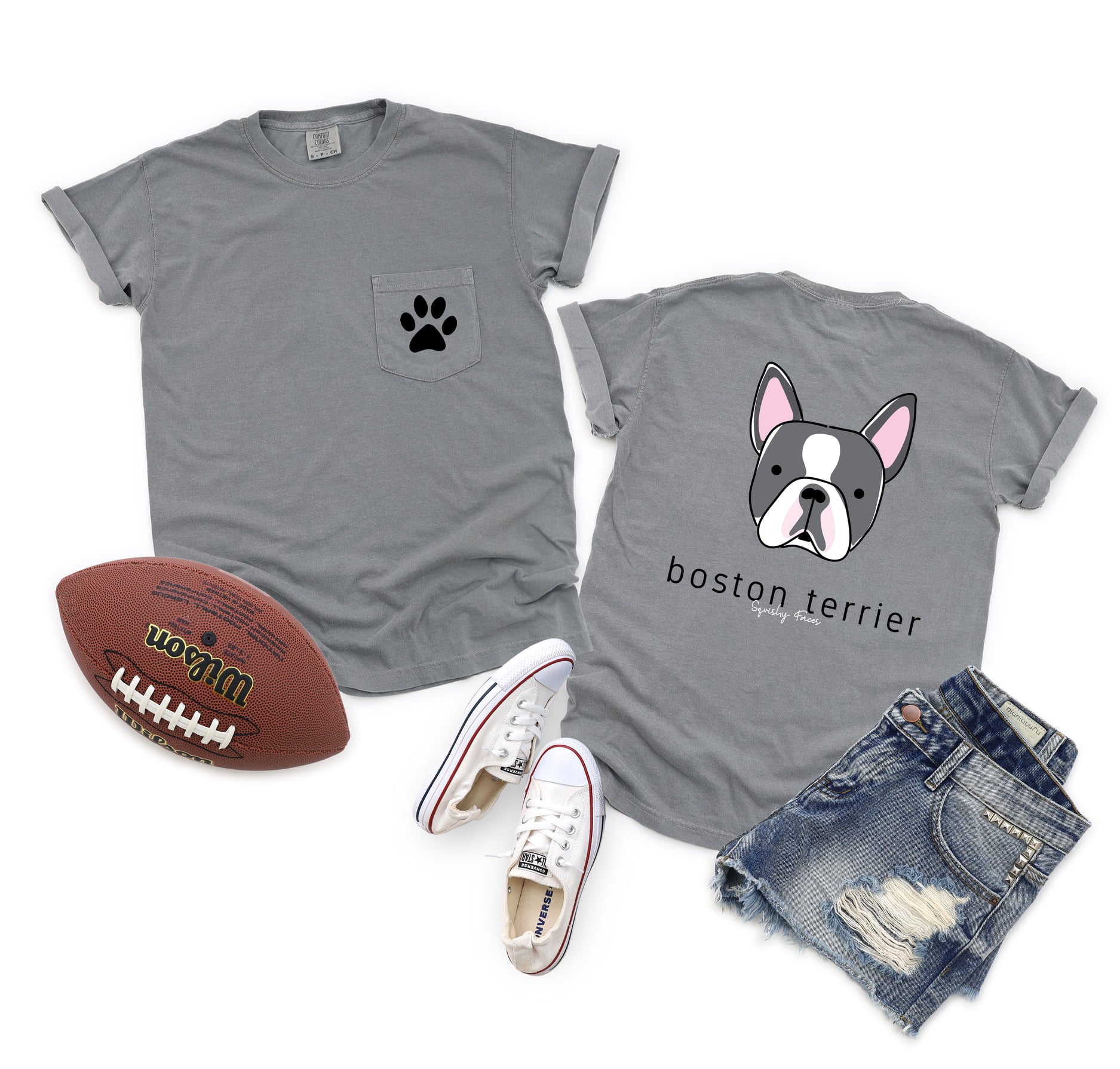 boston terrier face